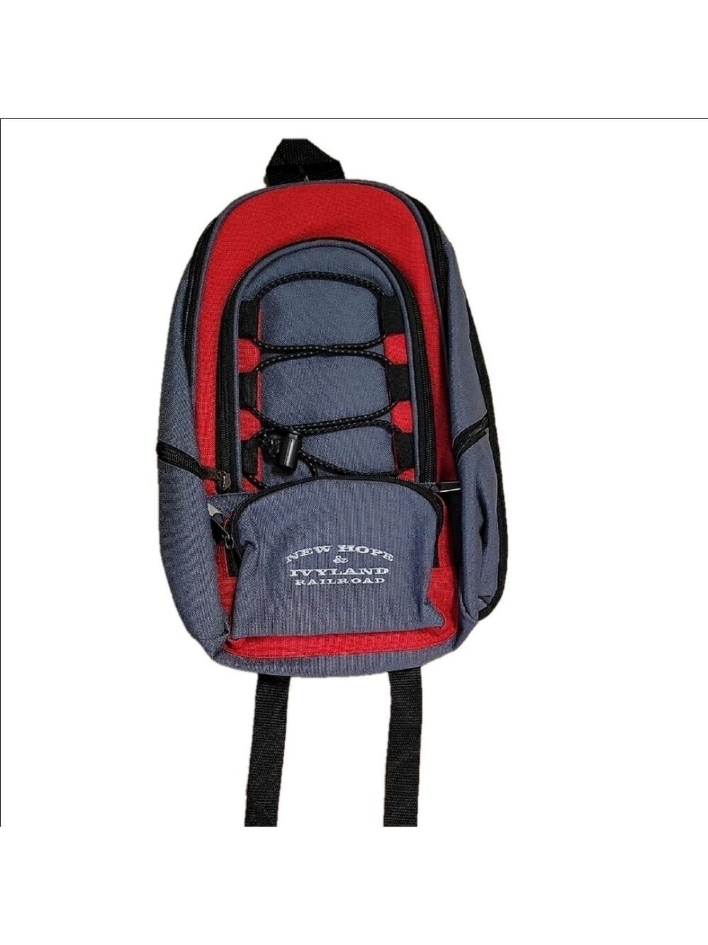 Red, Black, and Gray Compact Backpack NWT